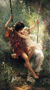 Pierre Auguste Cot Spring. oil painting on canvas